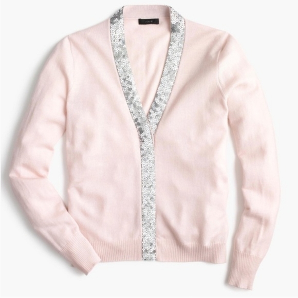 j crew sequin cardigan